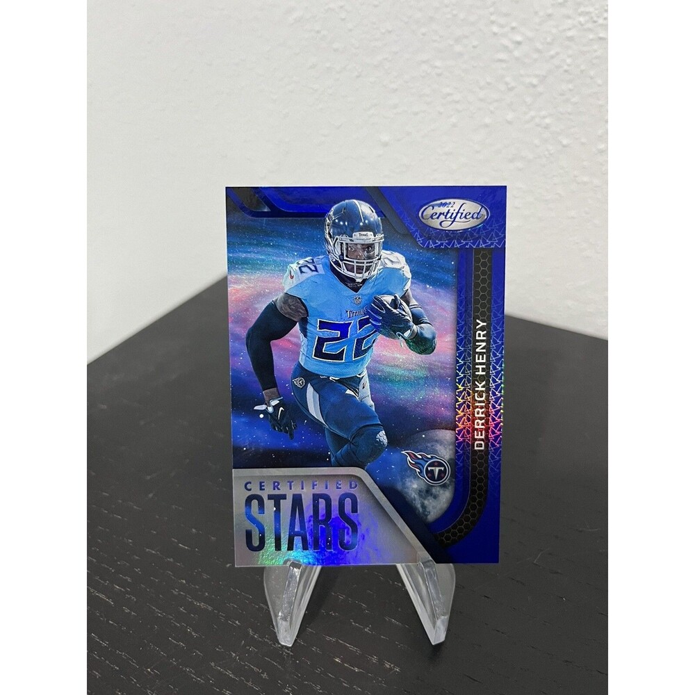 2022 Certified Derrick Henry Certified Stars Mirror Blue /75 #CS-14 Titans